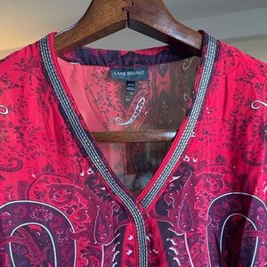 Lane Bryant Scarlet Paisley Top